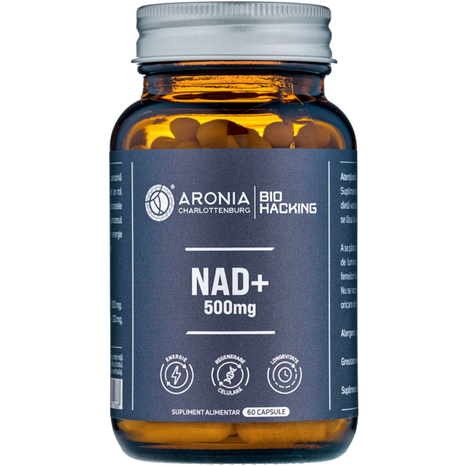 Acasa 25 NAD+ la 500 mg — 60 capsule care susțin energia, regenerarea celulară și longevitatea | Bio Hacking
