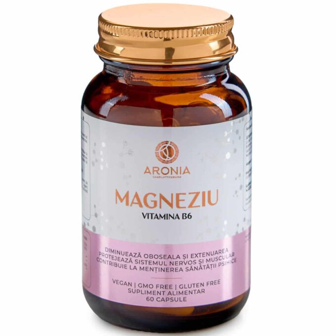 Magneziu 375mg cu Vitamina B6 – 60 capsule