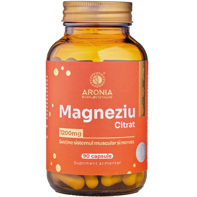 Acasa 27 Magneziu Citrat la 1200 mg - 90 capsule pentru relaxare musculară, echilibru nervos și confort digestiv