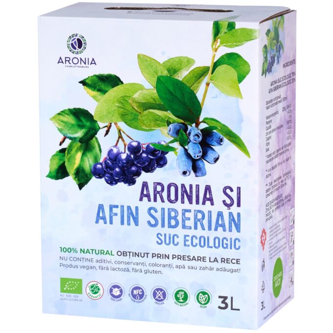 Suc de Aronia și Afin Siberian 3L ECO (RO-ECO-029)