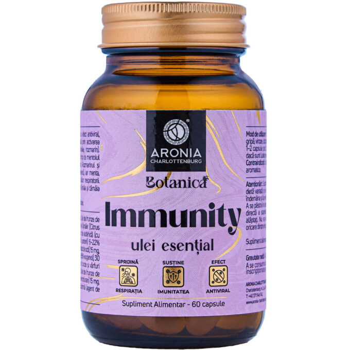 Ulei Esențial Immunity — capsule cu 7 uleiuri esențiale care susțin imunitatea, respirația și apărarea naturală a organismului | Botanica