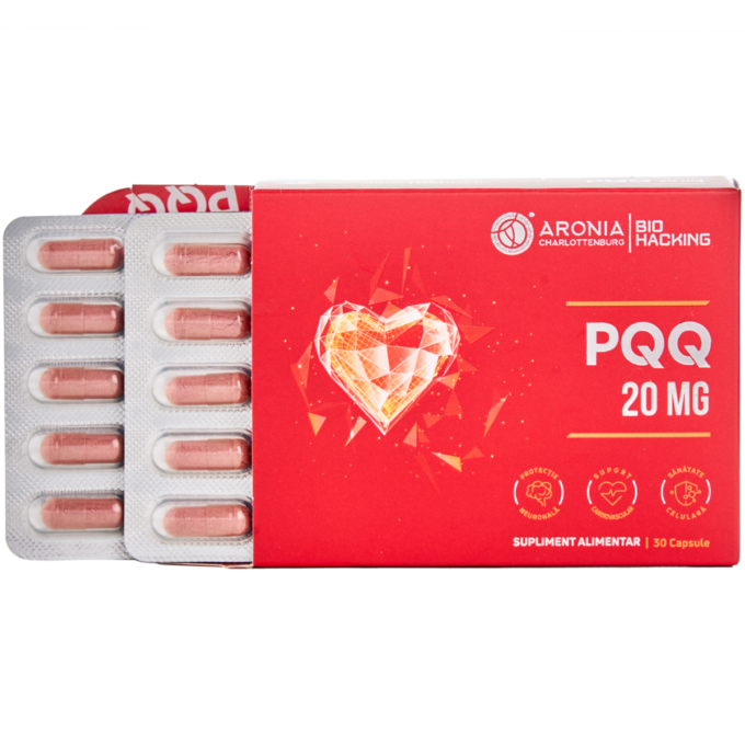 Acasa 16 PQQ la 20 mg — 30 capsule care susțin sănătatea celulelor, performanța cognitivă și energia durabilă | Bio Hacking