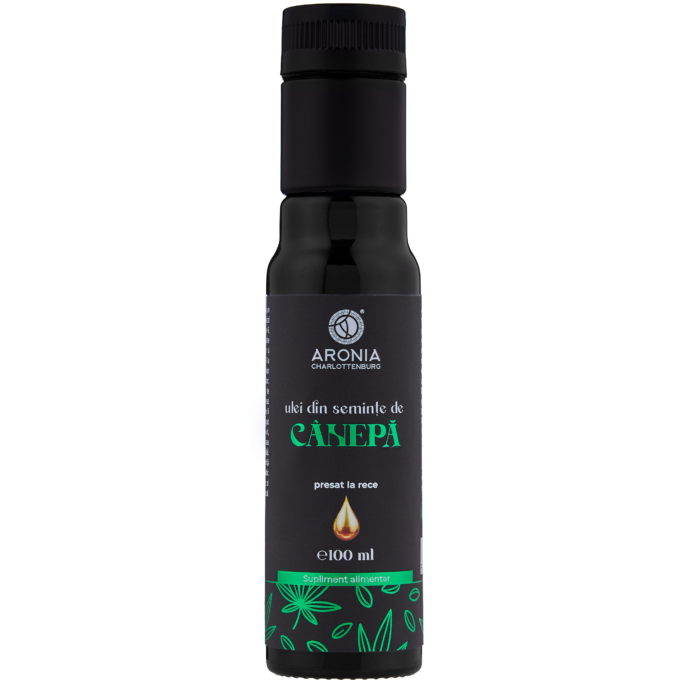 Ulei din Semințe de Cânepă 100 ml — 100% natural, nerafinat, proaspăt și presat la rece