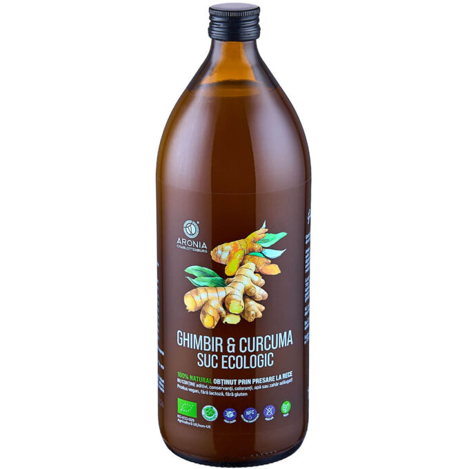 Suc de Ghimbir și Curcuma 100% Natural și Ecologic la 1 Litru