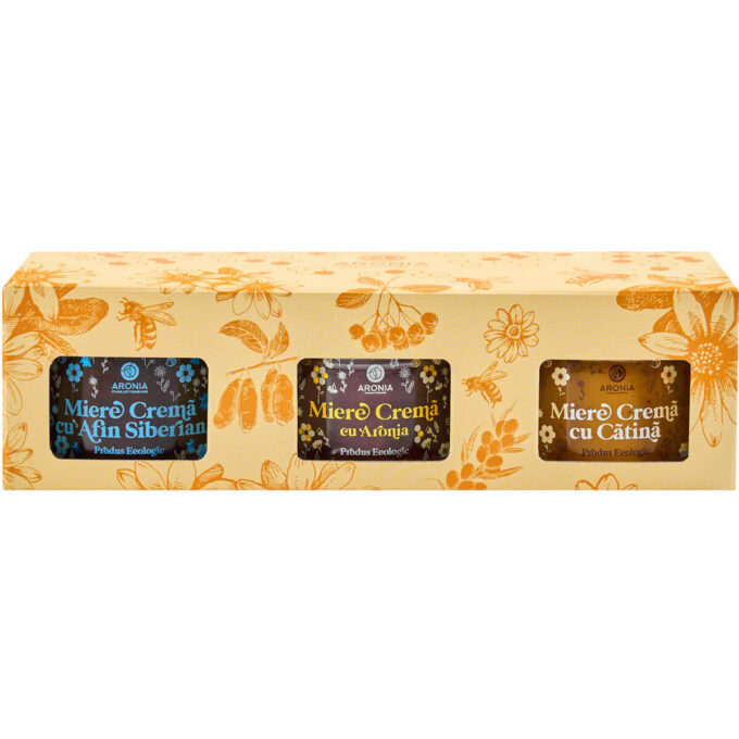 Pachet cu 3 Tipuri de Miere ECO — Sănătate și Savoare din Aronia, Cătină și Afin Siberian