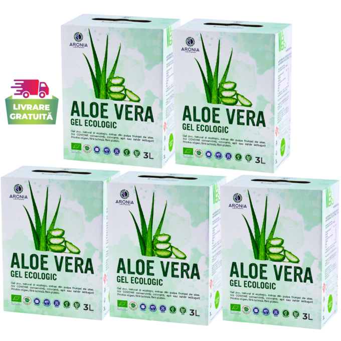 Acasa 24 PROMO: 5x3L Aloe Vera GEL 3L (RO-ECO-029)