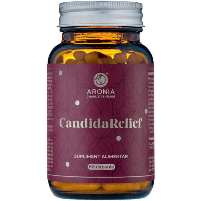 CandidaRelief: 60 de capsule pentru diminuarea Candidei, refacerea florei intestinale și susținerea digestiei