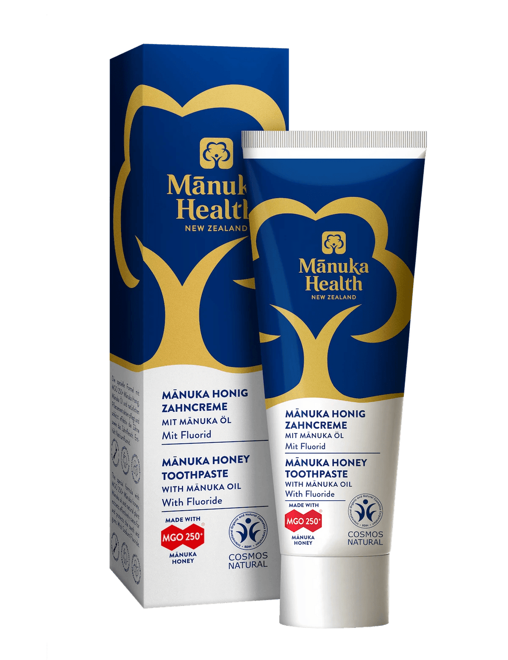 Pasta de dinti cu fluor, cu miere de Manuka MGO 250+ si cu ulei de Manuka (75ml) - pentru adulti 2 Pasta de dinti cu fluor, cu miere de Manuka MGO 250+ si cu ulei de Manuka (75ml) - pentru adulti - imagine 2