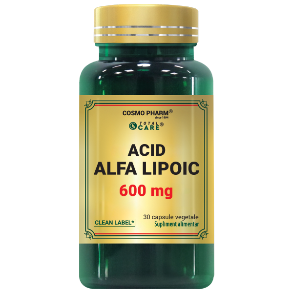 Acid Alfa Lipoic, 600mg, 30 capsile - Cosmo Pharm