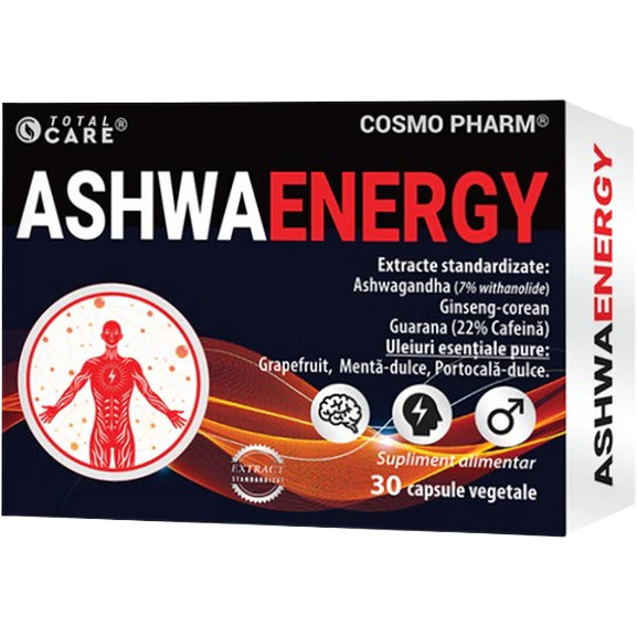 ASHWAENERGY 300 mg, 30 capsule vegetale - Cosmo Pharm