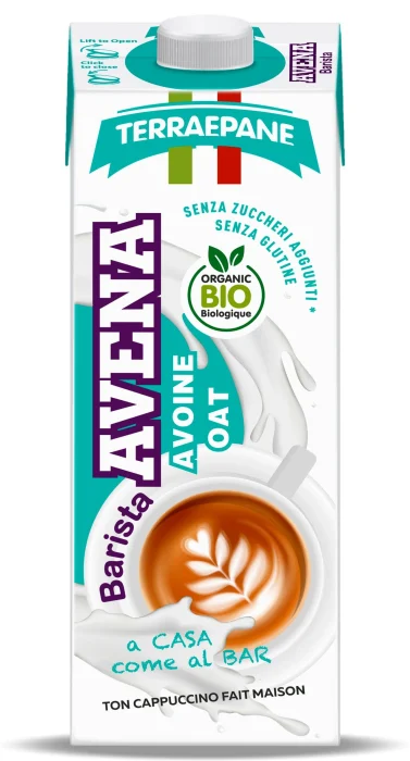 Bautura vegetala pentru cafea din ovaz, fara gluten, eco-bio, 1000 ml, Terra e Pane