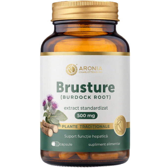 Acasa 11 Brusture 500 mg — 60 capsule cu extract concentrat din Rădăcină de Brusture pentru susținerea ficatului, sănătatea pielii și eliminarea excesului de lichide | Plante Tradiționale