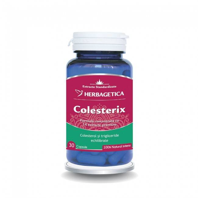 Colesterix - Herbagetica - 120 capsule