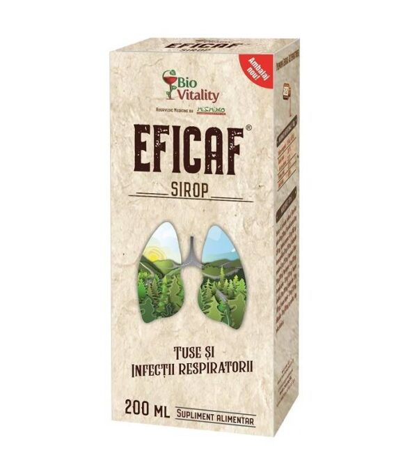 Eficaf-R sirop tuse si infectii respiratorii 200ml - BIO VITALITY