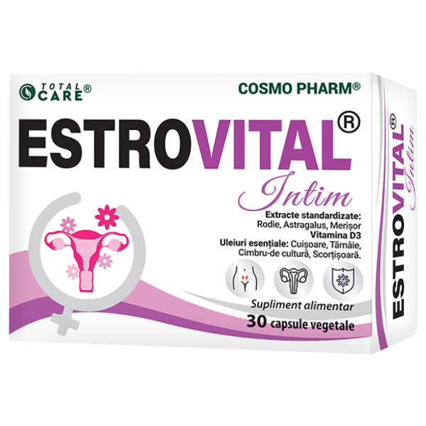 ESTROVITAL INTIM - protectie completa pentru echilibru feminin, 30 capsule, Cosmo Pharm