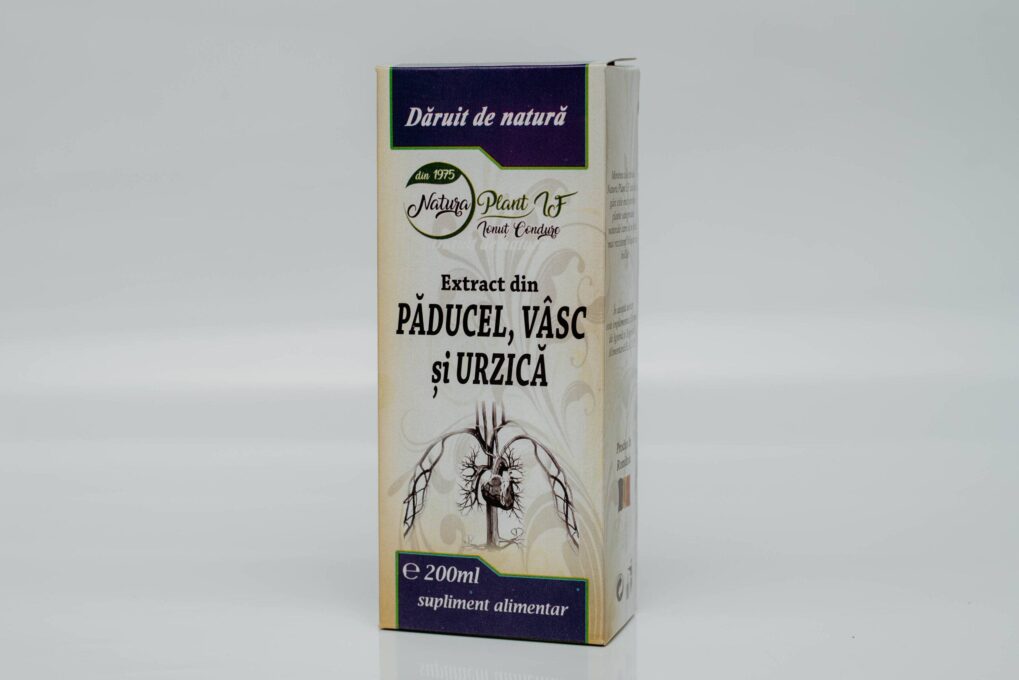 Extract din paducel, vasc si urzica, 200ml – Natura Plant Poieni