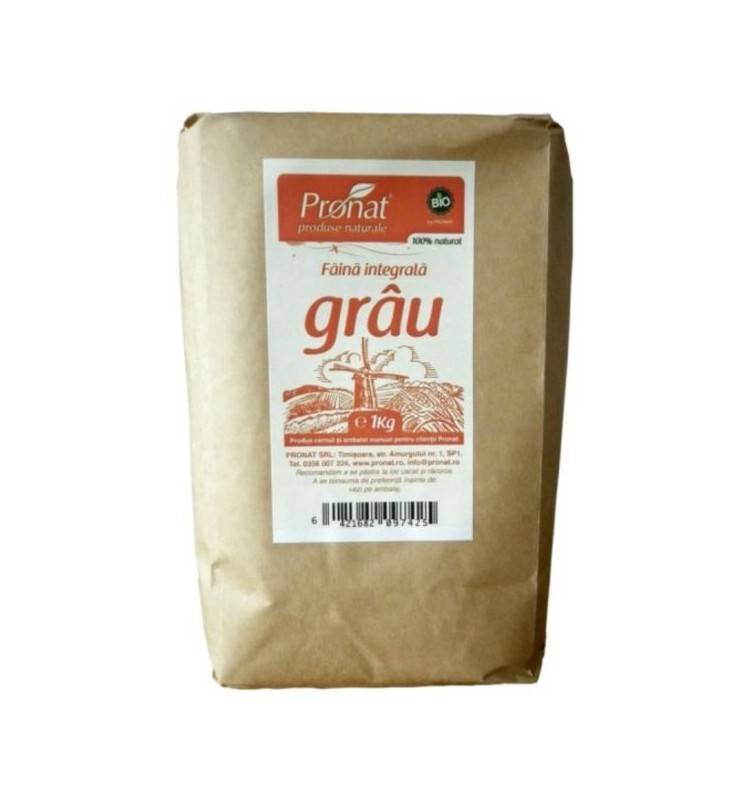 Faina integrala de grau - eco-bio 1kg- Pronat