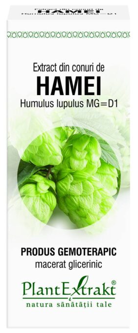 Hamei, extract din conuri, HUMULUS LUPULUS, gemoderivat - 50ml Plantextrakt