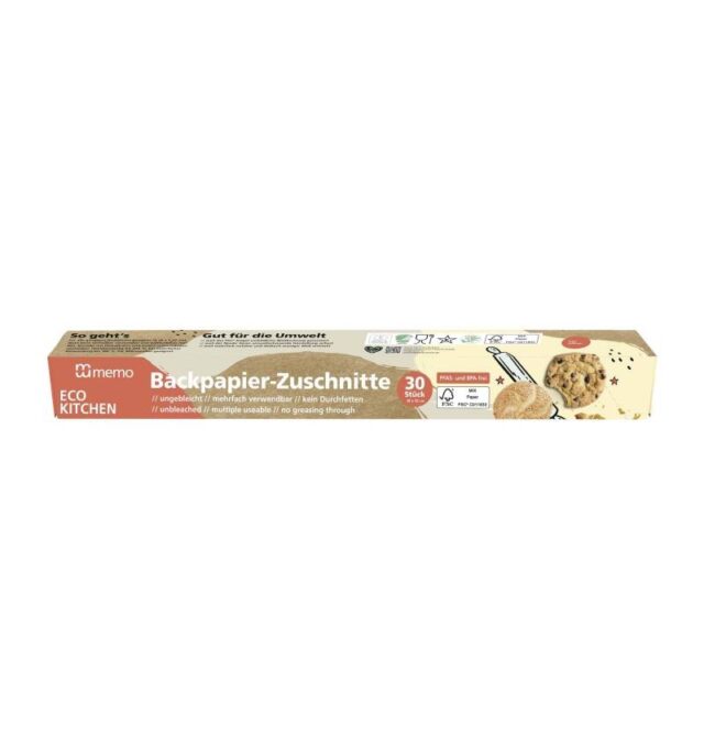 Hartie de copt pretaiata - memo ECO KITCHEN