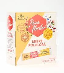 Miere poliflora, 50 plicuri x 15 g, Apidava