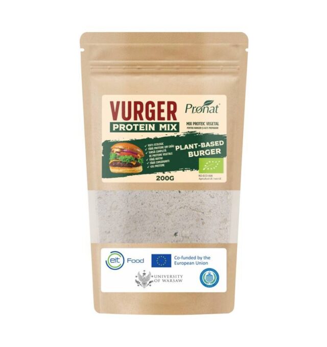 Mix proteic vegetal ideal pentru burgeri si alte preparate, Vurger, 200 g, Pronat
