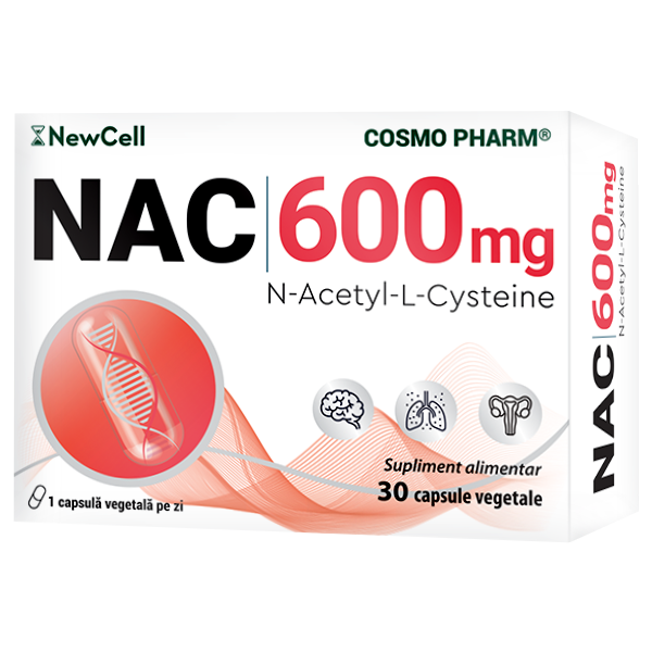 NAC (N-Acetilcisteina) 600 mg, 30 capsule, Cosmo Pharm