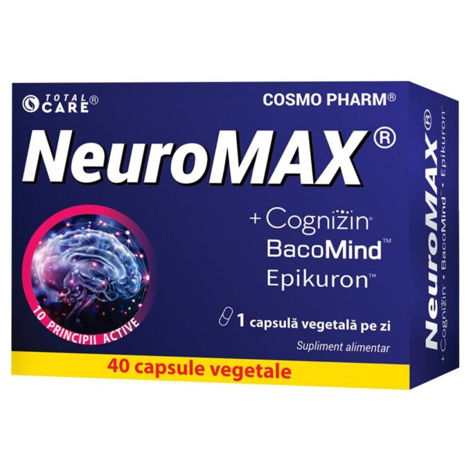 NeuroMAX + Cognizin, 40 capsule vegetale, Cosmo Pharm