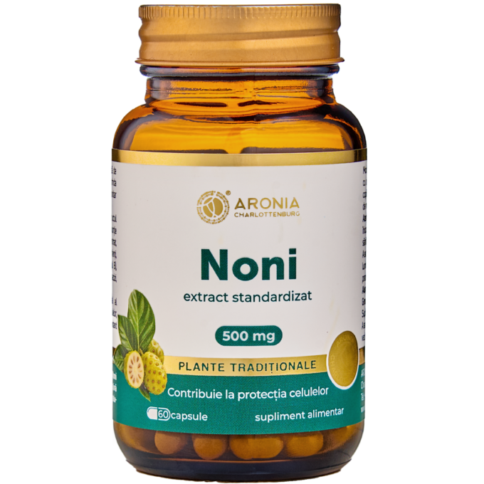 Acasa 32 Noni 500 mg — 60 capsule cu extract concentrat din fructe de Noni pentru susținerea respirației, celulelor și imunității | Plante Tradiționale