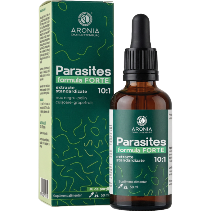 Parasites formula FORTE — formulă avansată cu proprietăți antiparazitare, antibacteriene, antifungice și antiseptice