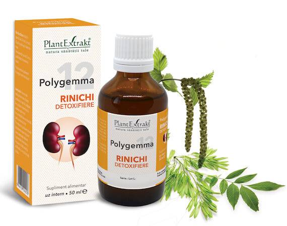 Polygemma 12 - Rinichi detoxifiere 50ml Plantextrakt