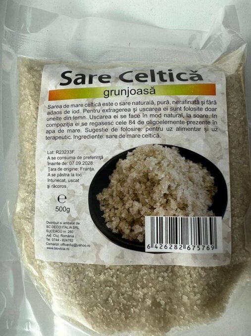 Sare celtica grunjoasa 500g - DECO Italia