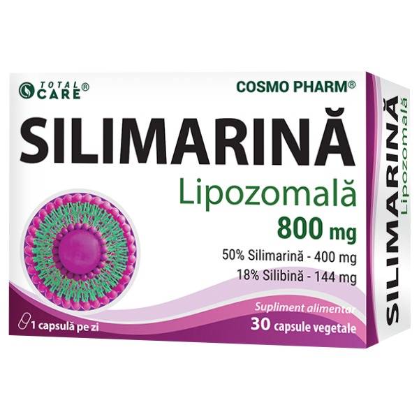 SILIMARINA LIPOZOMALA, 800 mg, 30 capsule, Cosmo Pharm