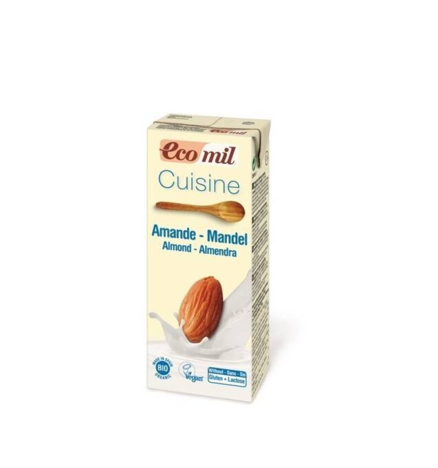 Smantana vegetala de migdale natur - eco-bio 200ml - Ecomil