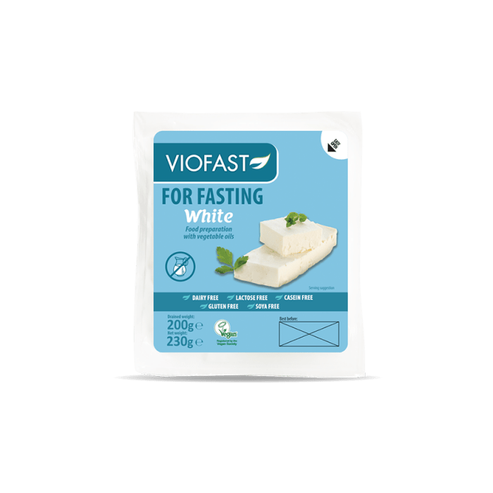 Viofast Alb - tip branza FETA vegana - pentru post 200g - Violife