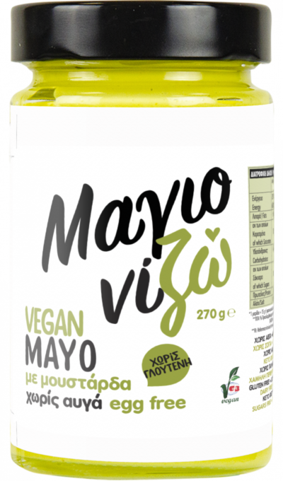 Maioneza vegana cu mustar, fara gluten 270g