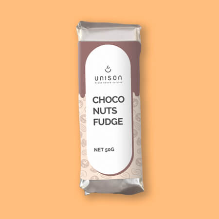 Baton raw vegan choco nuts fudge 50g