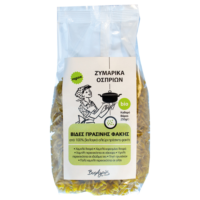 Fusilli linte verde, fara gluten 250g ECO