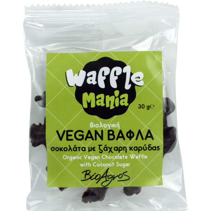 Waffle vegan cu ciocolata si zahar de cocos 30g ECO
