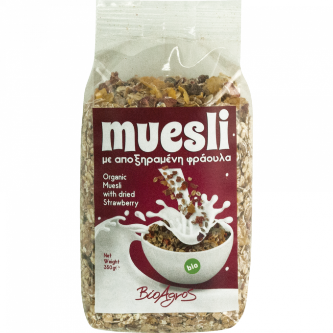 Muesli cu capsune 350g ECO 1 Muesli cu capsune 350g ECO