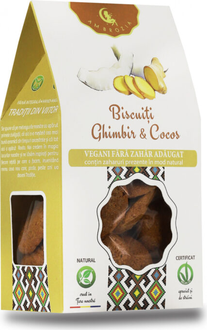 Biscuiti Vegani Ghimbir  Cocos 150g