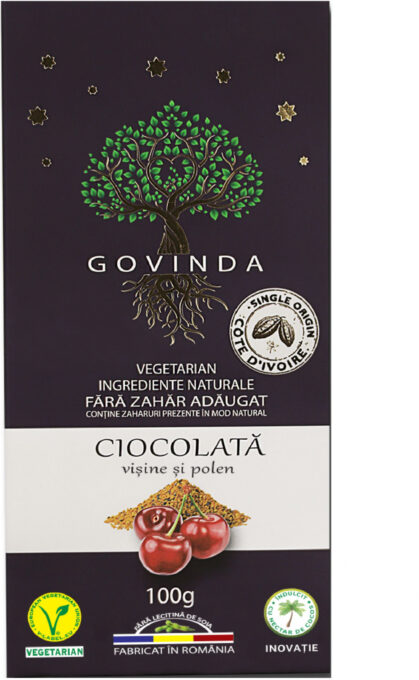 Ciocolata vegana visine  polen 100g