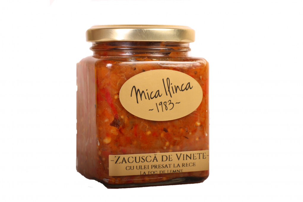 Zacusca naturala de vinete - fara adaos de zahar- 300g