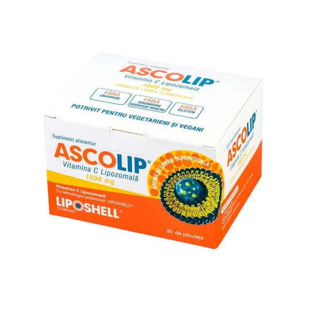 Ascolip Lipozomal Vit. C 1000MG 30 plic