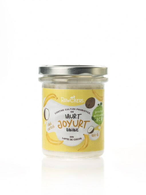 Joyurt - Iaurt din lapte de cocos cu banane ECO - Rawckers 1 Joyurt - Iaurt din lapte de cocos cu banane ECO - Rawckers