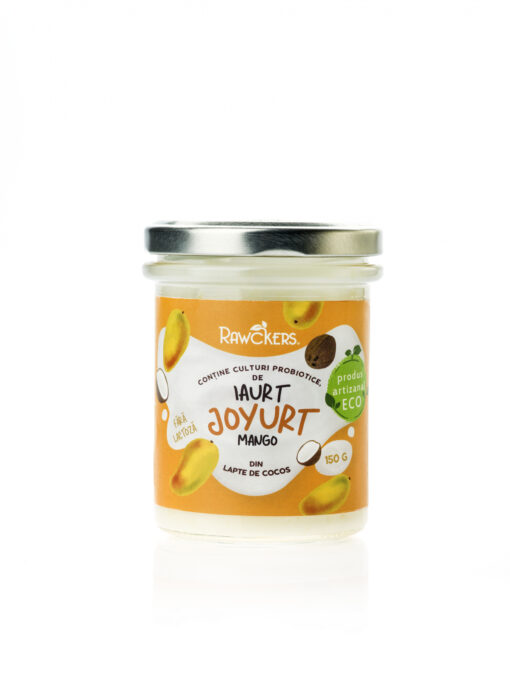 Joyurt - Iaurt din lapte de cocos cu mango ECO - Rawckers 1 Joyurt - Iaurt din lapte de cocos cu mango ECO - Rawckers