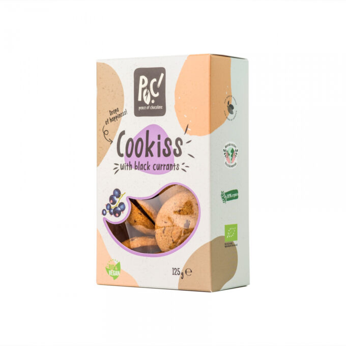 Biscuiti cu coacaze negre ECO 125g