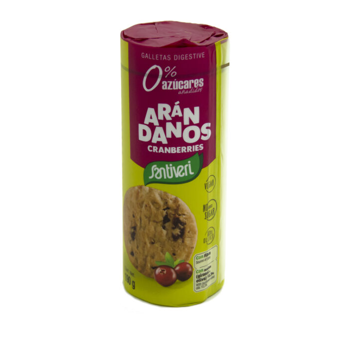 Biscuiti digestivi integrali cu merisoare 190g