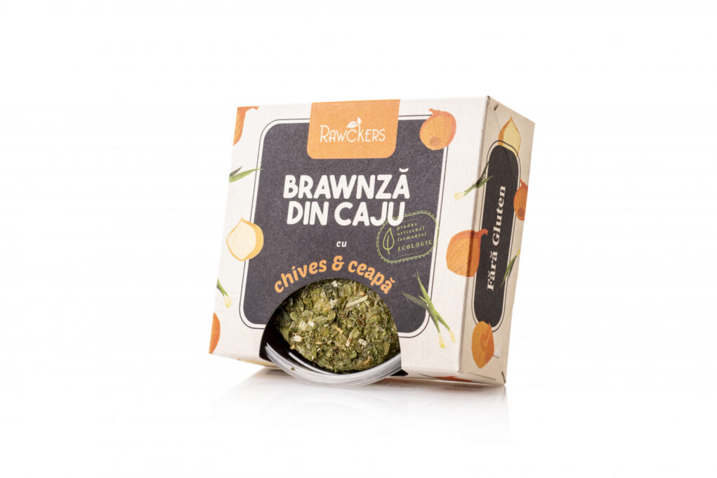 Branza de caju ECO maturata, cu chives  ceapa 150g