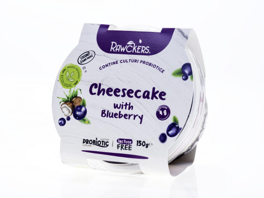 Cheescake crema de cocos cu afine 150g ECO