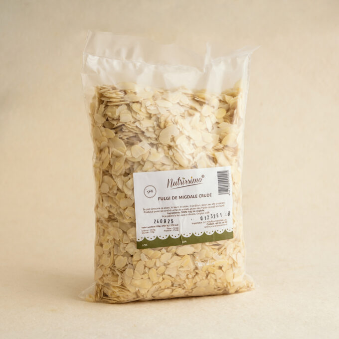 Fulgi de migdale crude 1kg